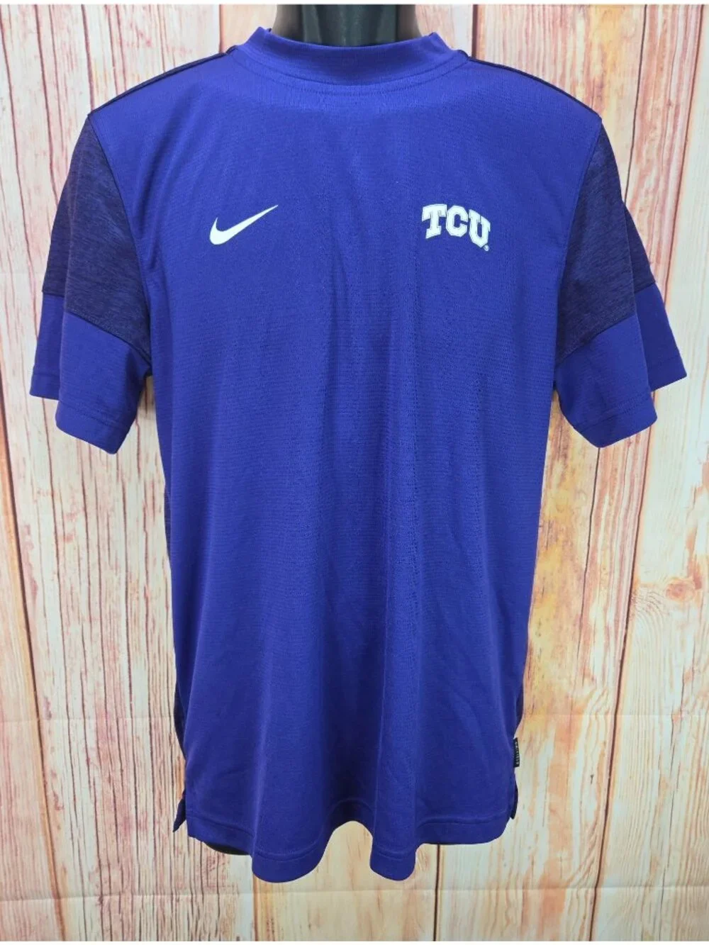 Nike Dri-Fit TCU Horned Frogs Mens Purple Tshirt Small